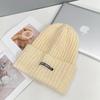 Sombrero de Lana Japonés para Mujer Cabeza Grande Cara Pequeña Exterior Invierno Cálido Protección para las Orejas Montón Sombrero Tejido para Hombre
