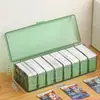 Caja de Almacenamiento de Cartas Caja de Cartas Estrella Transparente Gran Capacidad Portátil Caja de Almacenamiento con Separadores para Cartas Yu-Gi-Oh con Tapa