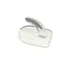 Adesivo acrílico transparente sem rastros, gancho adesivo de plástico forte, gancho de banheiro, adesivo sem perfuração, pequeno gancho de chifre de boi