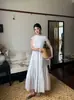 Vestido Solto Cor Sólida Etéreo Estilo Resort LS Guangzhou Shisanhang 2026 Novo Estilo Verão Vestido 23286#