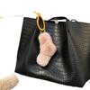 Pingente Giratório Menina Fofa Cor de Doce Pelúcia Chaveiro de Carro Acessórios para Pendurar na Bolsa Acessórios para Capa de Celular Presente