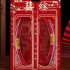 Peine de Plástico para Boda Peine Doble para Boda Suministros Festivos Fabricante Mayorista Rubí Doble Felicidad Peine de Dote Recién Llegado