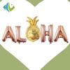 Balões Aloha Havaí Festa de Boas-Vindas Balões de Abacaxi Balões de Folha de Alumínio Decoração de Arranjo de Frutas Tropicais de Pé