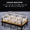 Juego de Vasos para Licor de Vidrio de Cristal 0.1 kg Vasos para Licores para Uso Doméstico y Comercial, Vasos Pequeños de Vino Espesados