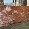 Plástico reforçado com fibra de vidro imitação de cobre relevo personalizado escultura em pedra parede de sombra de arenito escultura em cobre fundido cobre forjado figura vermelha paisagem animal