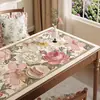 Mantel, Salvamanteles Florales Retro Americano, Impermeable, Resistente al Aceite, No Lavable, Lujo Ligero, Sensación de Alta Gama, Salvamanteles Rectangular para Protección de Mesa