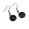 Ganchos para Pendientes de 8-20 mm Bases Redondas Lisas Accesorios para Joyería DIY Materiales para Ganchos de Pendientes Base Chapada Venta al por Mayor 1 g