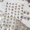 Nuevas pegatinas de transferencia para decoración de uñas de pingüino blanco 3D, mini pingüinos de dibujos animados, pegatinas decorativas para uñas, coloridas