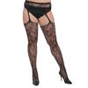 Leggings Jacquard Sexys Calados con Liguero Talla Grande para Mujer Transfronterizos Medias de Red Europeas y Americanas Sexy Comercio Exterior Europeo y Americano