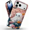 Funda de teléfono de Halloween más vendida transfronteriza para niñas, iPhone 18 Pro, diseño lindo de fantasma y calabaza, Apple 15P