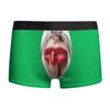 Ropa interior masculina con estampado digital 3D de labios rojos, sexy, de alta elasticidad, regalo de San Valentín europeo y americano 2025