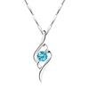Collar Flecha de Cupido para Mujer Cadena de Plata Esterlina Moda Simple Colgante de Plata s999 para Regalo de Cumpleaños de Novia