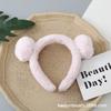 Otoño e Invierno Nuevo Diadema de Felpa de Oso Fresa para Lavar la Cara, Diadema de Presión para el Cabello, Linda Diadema, Accesorios para el Cabello de Oso Peludo para Mujer