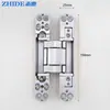Bisagra de Aleación de Zinc Bisagra de Puerta Invisible Puerta Silenciosa Ajustable Tridimensional Bisagra de Puerta Oculta Bisagra Oculta de Puerta de Madera en Forma de Cruz