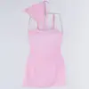 Nueva Camisola Sexy de Cuadros para Mujer, Bikini Sexy Ajustado, Falda de Baño, Traje de Baño de Tres Piezas