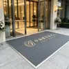 Alfombrillas de aleación de aluminio empotradas comerciales, Alfombrillas raspadoras de lodo y eliminadoras de polvo para entradas de hoteles y centros comerciales, Alfombrillas para entradas exteriores