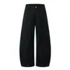 Pantalones cargo de pierna ancha, corte tridimensional, holgados, color Naranja Juvenil # Otoño, para mujer, adelgazantes, casuales, versátiles, de moda, con pierna curva