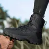Botas de senderismo para hombre para exteriores, adecuadas para ventas transfronterizas en AliExpress, disponibles en tallas grandes, diseñadas para fuerzas especiales, duraderas y adecuadas para entrenamiento y combate, directo del fabricante, color negro