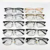 Armazón de Gafas de Metal Tr de Lujo Ligero para Cejas Cuadrado para Miopía, Armazón de Gafas de Moda Casual para Viajar