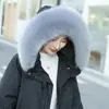 Gola de pelo sintético de raposa, gola de pelo falso, gola com capuz para jaqueta de plumas, acessórios para vestuário de casaco de algodão parka, acabamento em pelo, fornecimento direto do fabricante