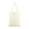 Bolsa de Lona Personalizada DIY Off-White Bolsa Promocional Publicitária Sacola Tote de Algodão Sacola de Compras Lisa Bolsa de Ombro Única de Lona Personalizada