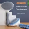 Pente para Pets, Pressionar com um Clique para Remover Pelos Soltos, Pente Removedor de Pelos, Pente Removedor de Pelos para Cães e Gatos, Pente Especial para Gatos, Acessórios para Pets