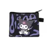 Nova Carteira de Moedas Desenho Animado Kuromi da Sanrio Moda Infantil Pequena Bolsa de Dinheiro Meninos e Meninas do Ensino Fundamental Bolsa de Armazenamento Fofa