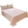 Sábana Bajera de Algodón de Fibra Larga de Xinjiang, Sábana Ajustable, Pieza Única, Algodón Puro, Todo Algodón, Individual, Doble, Dormitorio Estudiantil, Funda Nórdica, Funda de Almohada, Juego de Tres Piezas