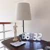 Reloj Despertador Digital 3D Reloj de Escritorio para el Hogar Colgante de Pared Sala de Estar Creativo de Alta Gama Reloj Digital LED Colgante de Pared Reloj de Pared