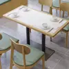 Sofás de Cabina para Restaurante, Mesas y Sillas de Comedor, Mesas para Fondue de Pizarra, Acero Inoxidable y Contrachapado, Mesas y Sillas para Restaurantes de Té y Pastelerías