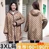 Macacão longo de veludo grosso para inverno, quente, feminino, estampado, roupa de trabalho antimanchas, jaqueta de manga comprida para adultos, à prova de vento