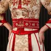 Cinto vermelho de dote da noiva de casamento, cinto símbolo de riqueza do noivo, suprimentos de casamento de alta qualidade bordados com dinheiro