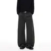 Ropa para Hombre Feng She / Pantalones Unisex de Pierna Curva Sueltos Desgastados Marca Trendy Retro Americano Pantalones de Trabajo Casuales de Pierna Ancha Largos