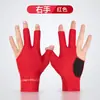 Luvas de Bilhar Universais Resistentes ao Desgaste, Antiderrapantes, Respiráveis, Elásticas de Três Dedos, Estilo Parceria, Estilo Dança de Salão, Esquerda e Direita para Homens e Mulheres