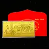 2026 Año del Caballo 100 Yuan Billete de Lámina de Oro Moneda Conmemorativa Billete de Oro Éxito al Comienzo del Año Regalo Venta al por Mayor