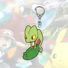 Llavero Serie Pikachu Transfronterizo Acrílico Plano 2D Colgante Espejo Retrovisor de Coche Mochila Estilo Europeo y Americano