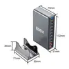 Comércio Exterior Suprimento Transfronteiriço 800W Carregamento de Viagem Plugue de Carregamento de Mesa Multi-Porta Adaptador Carregador Rápido de Nitreto de Gálio Pd
