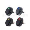 ASW-20D 12V30A oval olho de gato com interruptor de luz LED carro modificado interruptor basculante