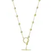 Collar redondo de moda transfronterizo europeo y americano con cuentas doradas, moderno, único, simple, de lujo ligero, joyería de alta gama, accesorios de plata para mujer