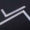 Venta al por mayor del fabricante Regla de ángulo recto de acero inoxidable Ingeniería de construcción Decoración del hogar Carpintería Herramienta de medición Regla de ángulo de medición Resistente al desgaste y precisa