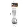 Amazon Transfronterizo Acero Inoxidable Vajilla Estrella Diamante Cuchillo para Bistec, Tenedor y Cuchara 6 Piezas Bolsado Super Comercial Vajilla Occidental Traje