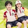 Novos Uniformes Escolares de Verão 2024 para Ensino Fundamental, Uniformes de Jardim de Infância, Conjuntos Esportivos para Meninos e Meninas, Conjuntos para Professores