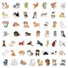 100 Adesivos Originais de Cachorro de Desenho Animado Transfronteiriços, Adesivos Fofos de Filhote para Decoração de Caderno, Caderno, Copo d'Água, Adesivos à Prova d'Água