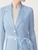 Chaqueta cortavientos plisada para mujer Miyake, primavera y otoño 2024, nueva chaqueta tipo cárdigan de un solo pecho, de longitud media, con cuello de traje, color liso y cordones.