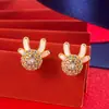 Brincos de Dragão Rotativos, Anel Fofo Ajustável para Dedo Indicador, Design de Nicho, Presente de Colar de Ano Novo
