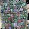 10mm Ágata de Cristal Jade Quadrado Feito à Mão com Contas Quadrado Plano Peça Cortada Acessórios para Joias Contas Soltas Atacado