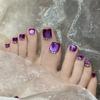 12 Piezas de Parches Puros Hechos a Mano para Uñas de los Pies, Uñas de los Pies Usables, Nuevo Producto Verano 2026, Parches para Uñas de los Pies que Mejoran la Blancura, Removibles