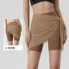 Saia-Calça de Yoga Cobertura de Malha Respirável Peça Única Artefato de Cobertura de Bumbum Esportes Corrida Fitness Triângulo Cobertura de Bumbum de Yoga