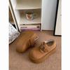 Zapatos Jin Mi Fashion Burken Zapatos de Mujer Otoño e Invierno 2024 Nuevo Maomao Petite Suela Gruesa Forro Polar Zapatos de Algodón Burken para Mujer