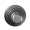 Placa Coreana Gruesa de Acero Inoxidable para Barbacoa Estilo Retro Nostálgico Plato de Copo de Nieve Plato Viejo para Exteriores Plato de Hueso Plato Lateral